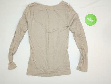 beżowa bluzka z dekoltem w serek: Women's blouse, size S — 5