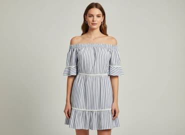 koszula nocna lniana: Sukienka damska, rozmiar L — 6