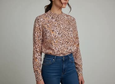 zara bluzki jedwabne: Bluzka damska, rozmiar M — 7
