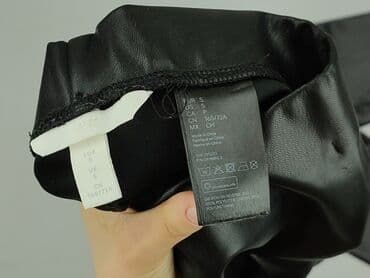 h: H&M, Лосини З екошкіри жіночі, розмір S — 4