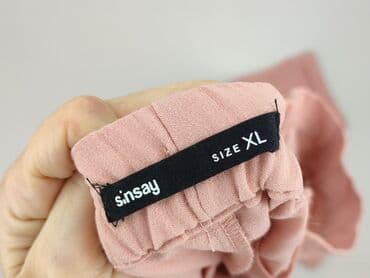 piżama na suwak: Spodnie materiałowe damskie, XL — 4