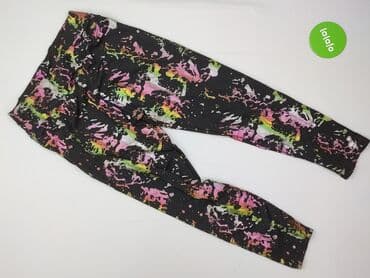 legginsy z wysokim stanem czarne: Legginsy Sportowe damskie, XL — 2