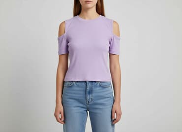 bluzki prazkowane: House, T-shirt damski, rozmiar M — 6