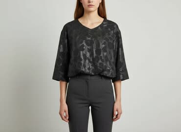 bluzki koszulowe czarne: Bluzka damska, rozmiar M — 6