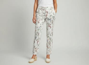 woskowane spodnie orsay: Orsay, Spodnie materiałowe damskie, rozmiar L — 6