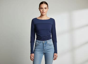 granatowa bluza: Bluzka damska, rozmiar S — 6