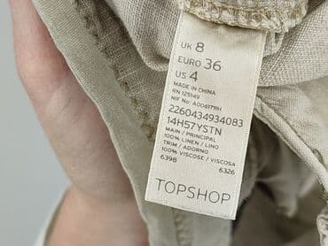 miss selfridge spodenki krótkie lniane: Topshop, Szorty damskie, rozmiar S — 5