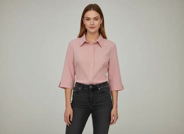 koszula satynowa rozowa: Wybierz, Koszula damska, rozmiar L — 6