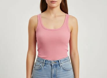 koszulka na ramiączkach jedwabna: F&F, T-shirt damski, rozmiar S — 8