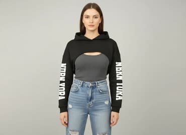 cropp wyprzedaż bluzy: Women`s hoodie, size M — 1