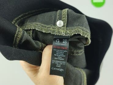 czarne jeansy lee damskie: George, Material trousers for women, size L (EU 40) — 4