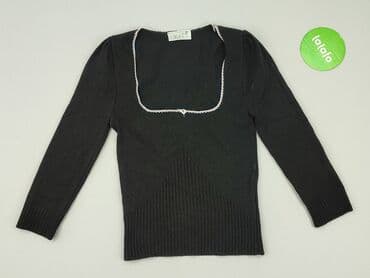 top z piórami czarny: KIT, Sweter damski, rozmiar XS — 2