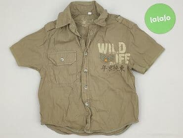 koszulka lewego: Shirt 2-3 years, condition - Very good, pattern - Print, color - Khaki — 2