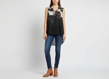 hm bluzki z krótkim rękawem: H&M, Bluzka damska, rozmiar XS — 6