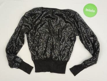 srebrne bolerko do sukienki: Kardigan damski, S — 3