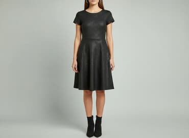 czarna sukienka z długim rękawem sinsay: Sinsay, Sukienka damska, rozmiar L — 7