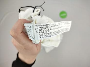 biale klapki a: Zara, Spodnie materiałowe damskie, rozmiar M — 5