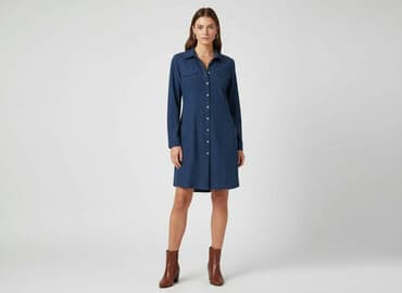 sukienki z guzikami z przodu: Indigo, Women`s dress, size 2XS — 1