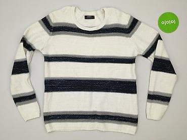 pull and bear bluzka w paski: Papaya, Sweter damski, rozmiar L — 2