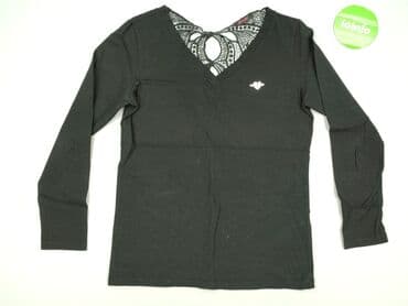 czarne eleganckie bluzki plus size: AWSARRE, Bluzka damska, rozmiar M — 2