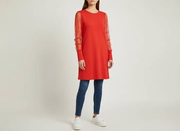 sukienki czerwone midi: Sukienka damska, rozmiar S — 1