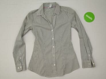 szara bluzka h m: H&M, Koszula damska, rozmiar XS — 2