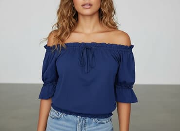 zara bluzka z odkrytymi ramionami: Women's blouse, size One size — 1