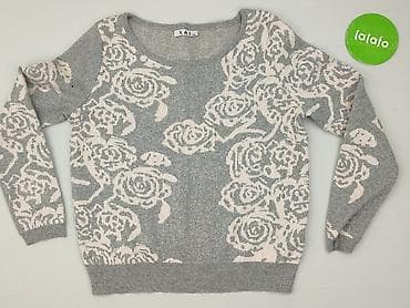 sweter w chmurki: Sweter damski, rozmiar M — 2