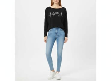 koszulki z długim rękawem damskie dkny: Women`s T-shirt, size One size — 1