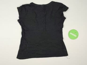 czarne t shirty w serek damskie: Beloved, T-shirt damski, rozmiar M — 3