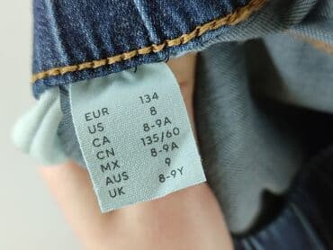 komplet legginsy i bluzka: Jeans, H&M, 9 years, 128/134, condition - Very good — 5