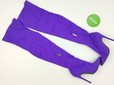 długie kozaki i sukienka: High boots for women, size 35 — 2