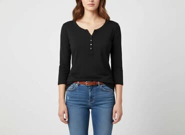 bluzki koszulowe czarne: F&F, Bluzka damska, rozmiar S — 6