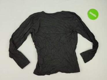 bluzka czarna z dekoltem v: Women's blouse, size S — 4