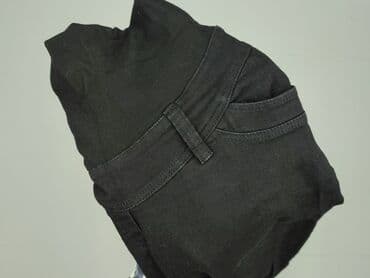 spodnie woskowane na gumce: Spodnie materiałowe damskie, S — 6