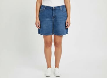 krótkie spodenki jeansowe damskie duże rozmiary: Bonmarche, Szorty damskie, rozmiar XL — 1