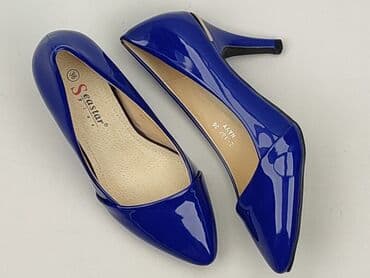 ccc srebrne sandały na obcasie: Półbuty damskie, rozmiar 36 — 9