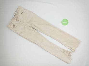 jeansy beżowe: Bershka, Jeansy damskie, rozmiar M — 2