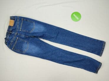 granatowy sweterek do sukienki: Spodnie jeansowe, Sinsay, 14 lat, 164, stan - Idealny — 3