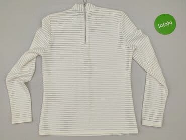 biała bluzka w czarne paski: Women's blouse, size S — 4