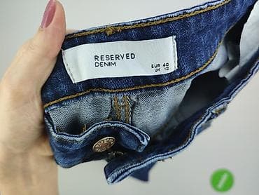 dresy reserved: Jeansy damskie, rozmiar M — 4