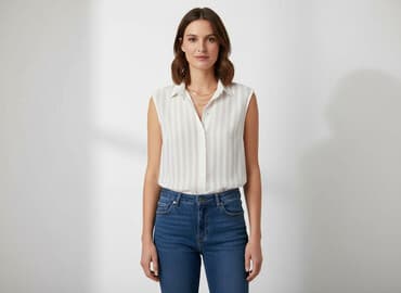 koszula wiya w paski: KappAhl, Bluzka damska, S — 7