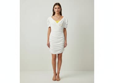 sukienka garniturowa biala: Sukienka damska, rozmiar M — 1