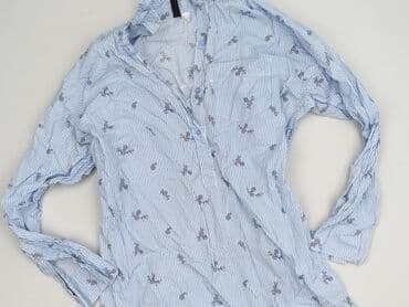 koszula damska w niebieskie paski: H&M, Women's blouse, size XS — 2