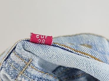 jeansy patchworkowe: Spodnie 3/4 damskie, rozmiar M — 4