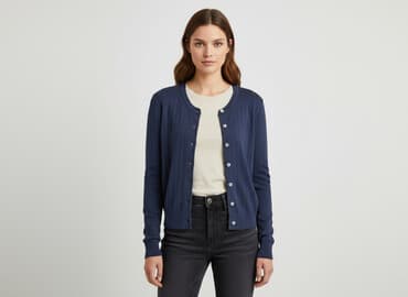 sweter w chmurki reserved: Reserved, Kardigan damski, rozmiar S — 7