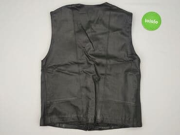Męska kamizelka skórzana - Klasyczny, minimalistyczny krój - Kolor — 3