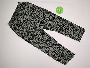 spodnica leopard: Leopard, Spodnie materiałowe damskie, rozmiar L — 2