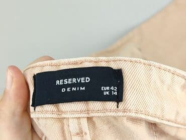 beżowe jeansy damskie: Reserved, Jeansy damskie, rozmiar XL — 4