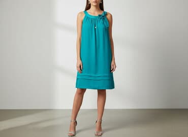 sukienki turkusowe na wesele: H&M, Sukienka damska, rozmiar L — 7